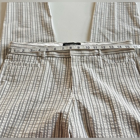 NWOT. Banana Republic Pants Women’s 6 Sloan Cropped Striped - Picture 9 of 10